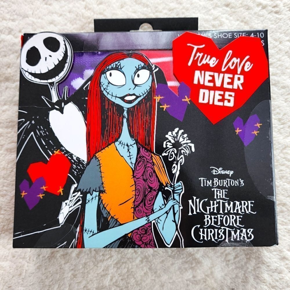NEW WOMEN'S the Nightmare before Christmas gift box of socks one size 4-10